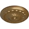 Ekena Millwork Flower Spiral Ceiling Medallion (Fits Canopies up to 2"), Hnd-Painted Pale Gold, 12 1/4"OD x 2 1/4"P CM12FLPAS - alternate 5